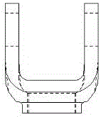 Automobile steering lower transmission shaft assembly without welding structures