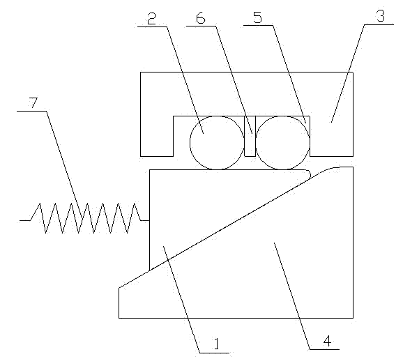 Sealing structure of tapered slip ring with self-compensating property