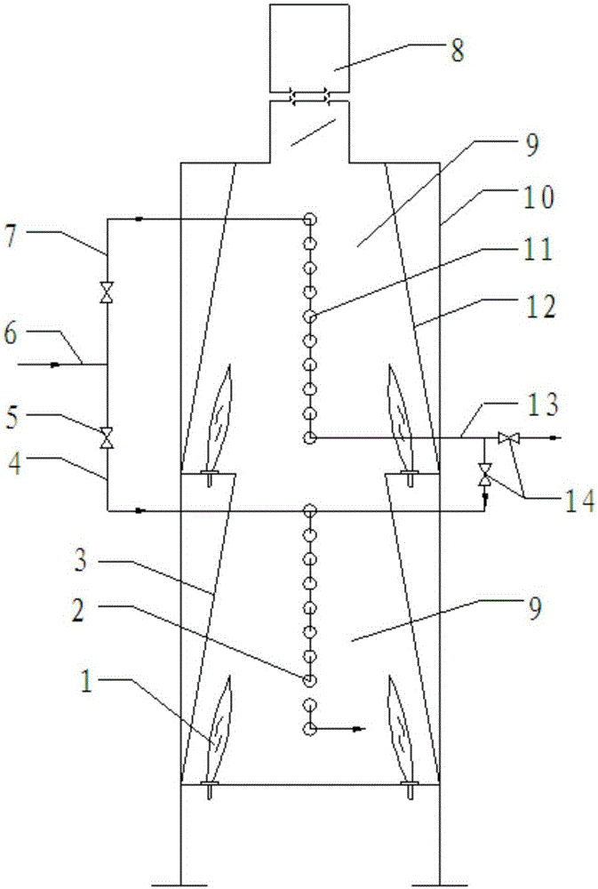 Feed heating device for catalytic hydrogenation equipment