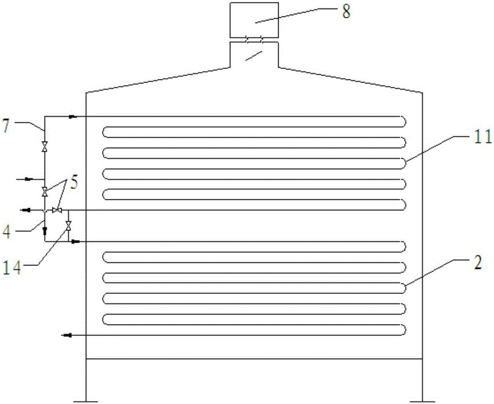 Feed heating device for catalytic hydrogenation equipment