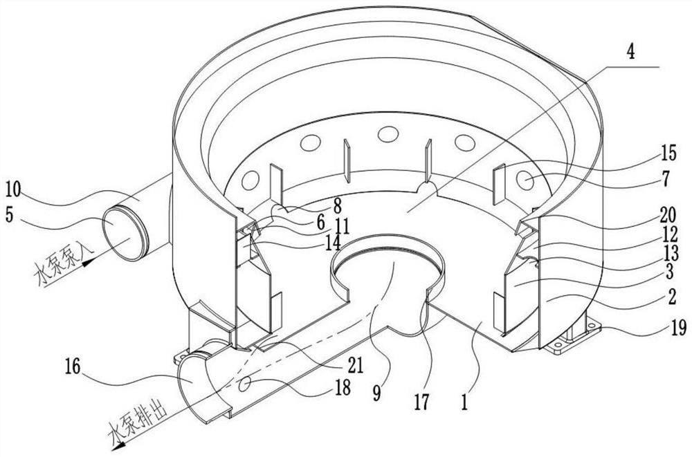 Mixing tank structure of fracturing blender truck