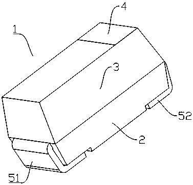 A vacuum carbon tube furnace heating terminal