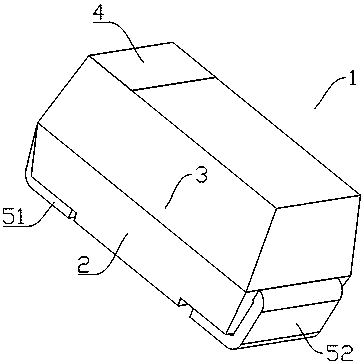 A vacuum carbon tube furnace heating terminal