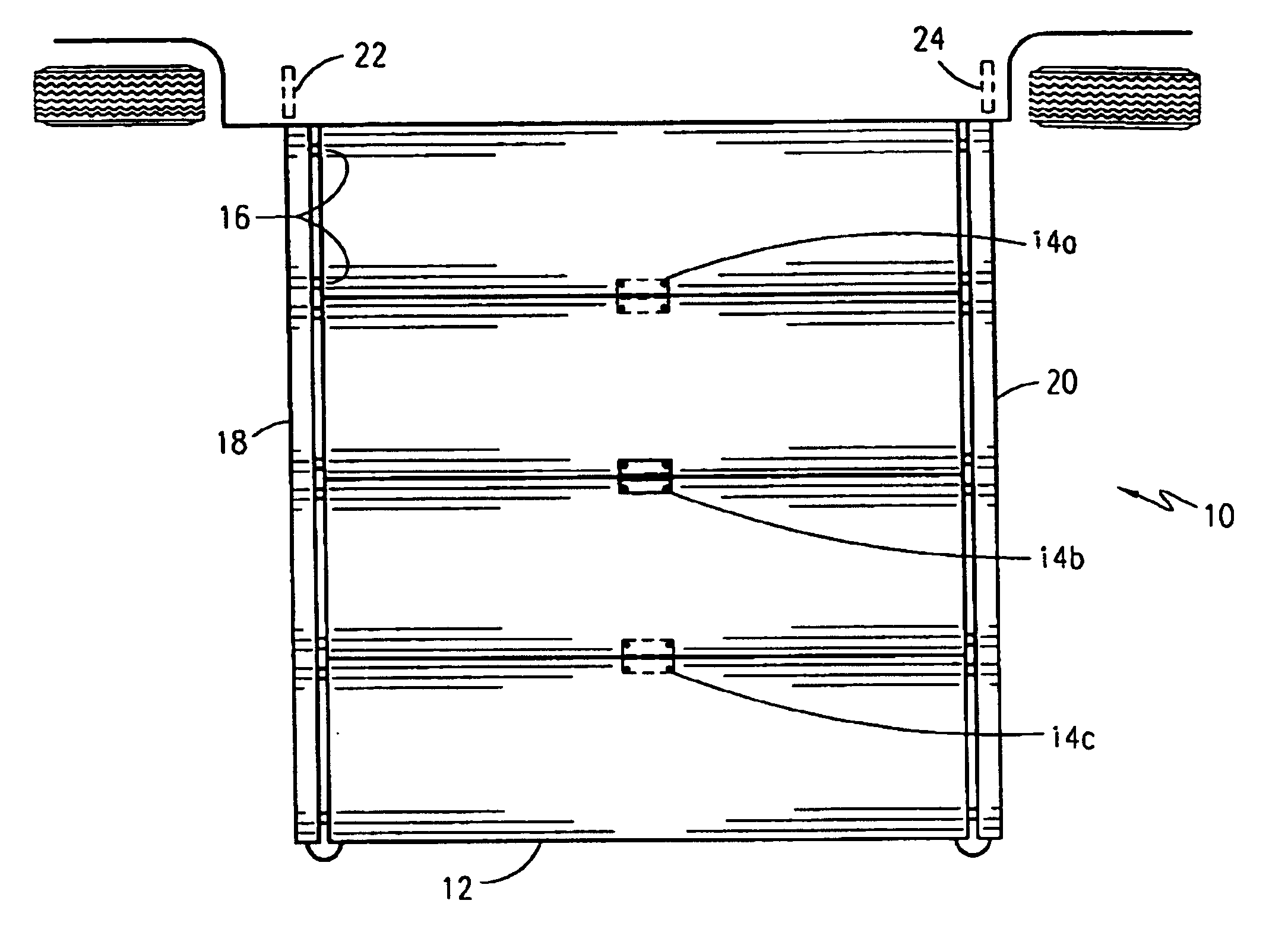 Portable camper deck with a collapsible frame for storage