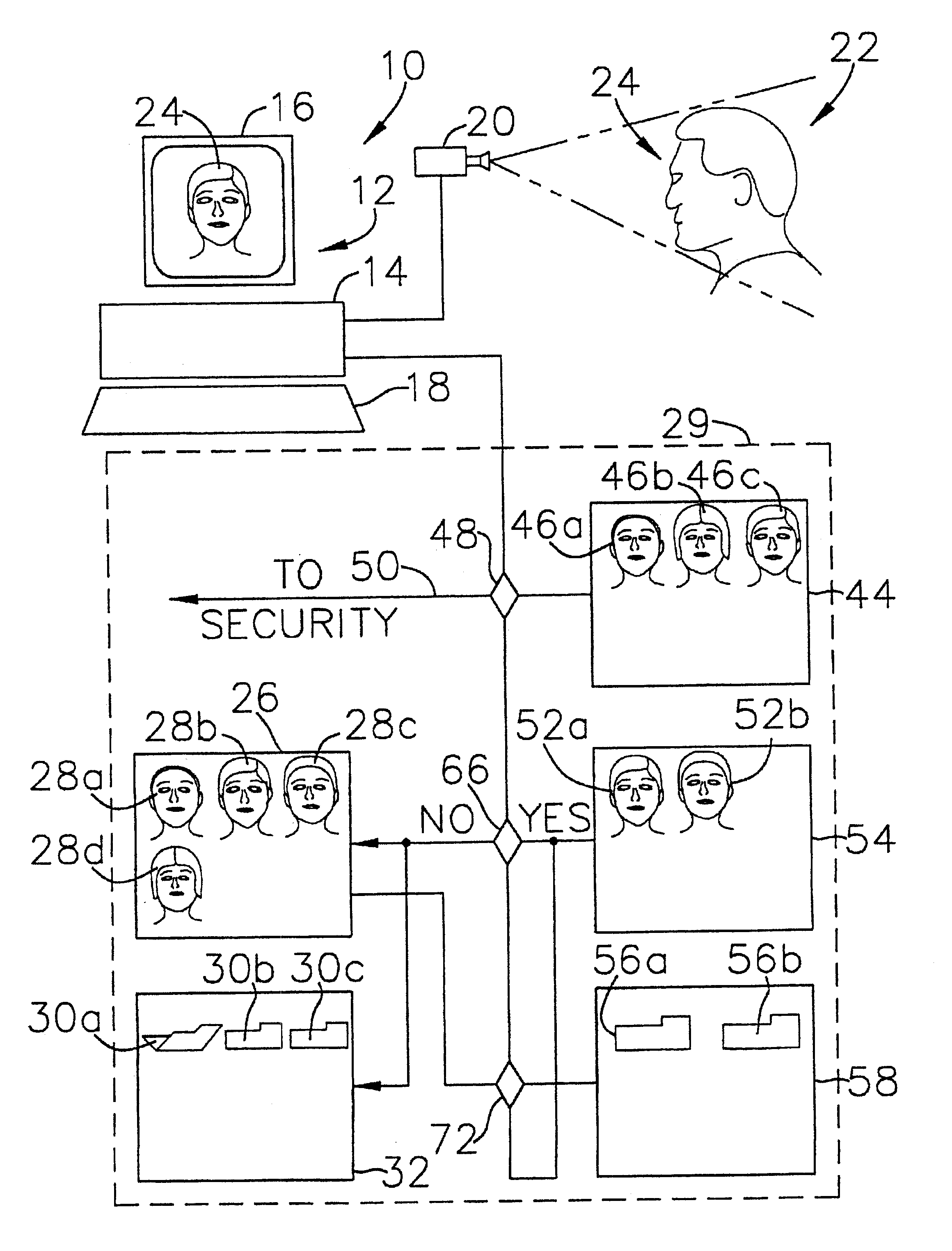 Passive biometric customer identification and tracking system