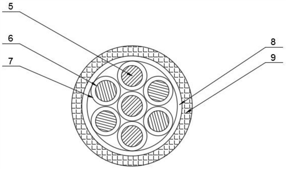 Cross-linked polyethylene insulated halogen-free low-smoke fire-resistant control cable