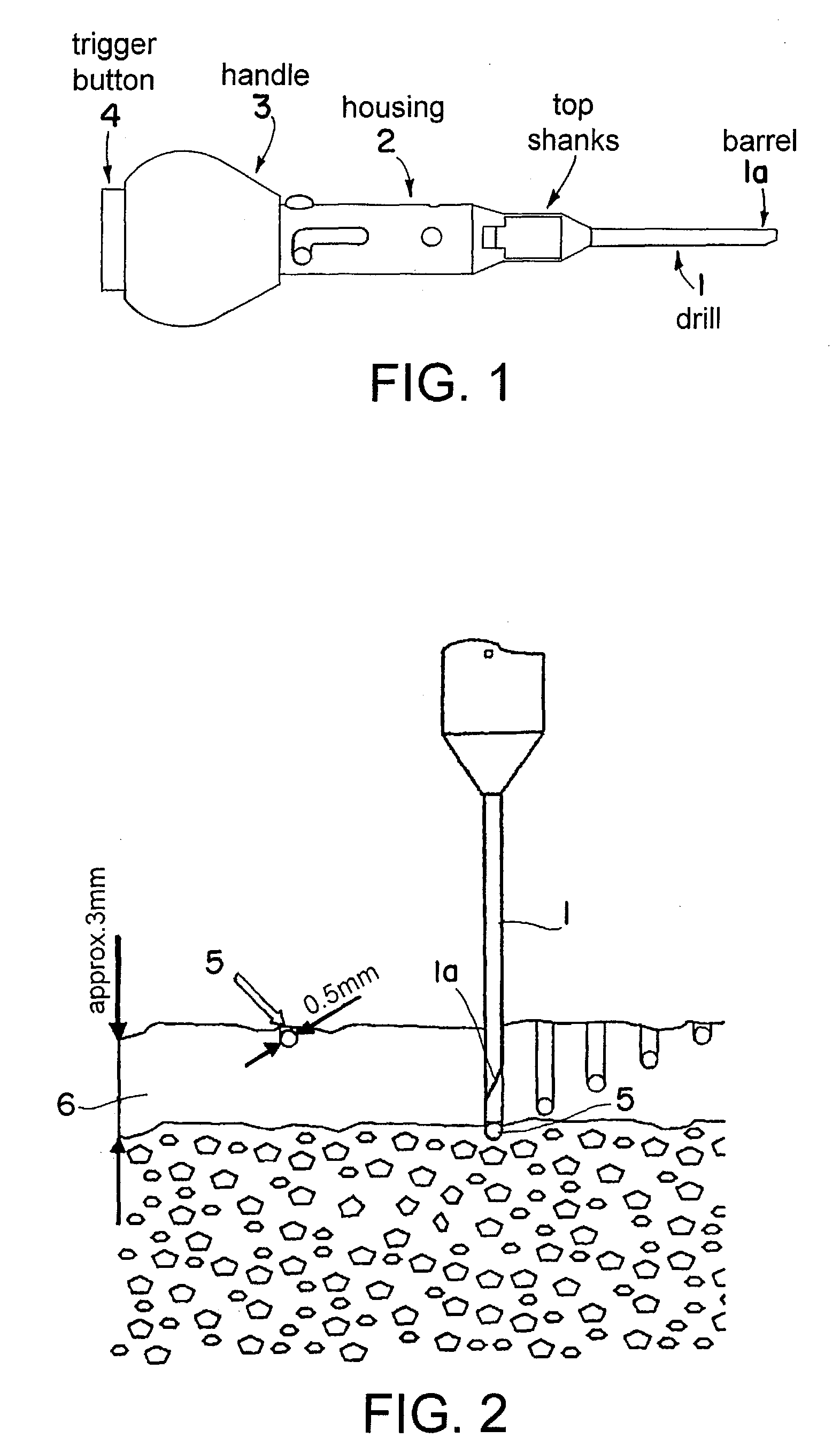 Method and device for registering an anatomical structure using markers