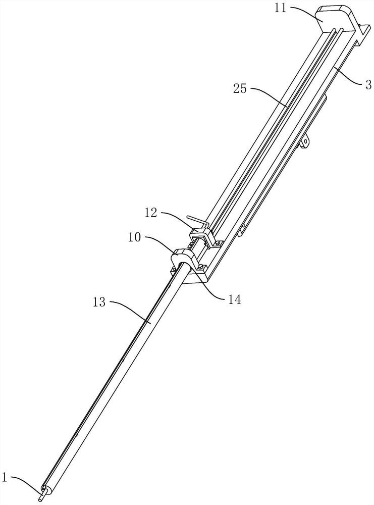 A kind of pouring device and pouring method for soil nail wall