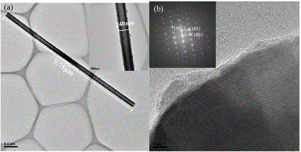 A kind of single crystal tellurium nanotube and its preparation method and application