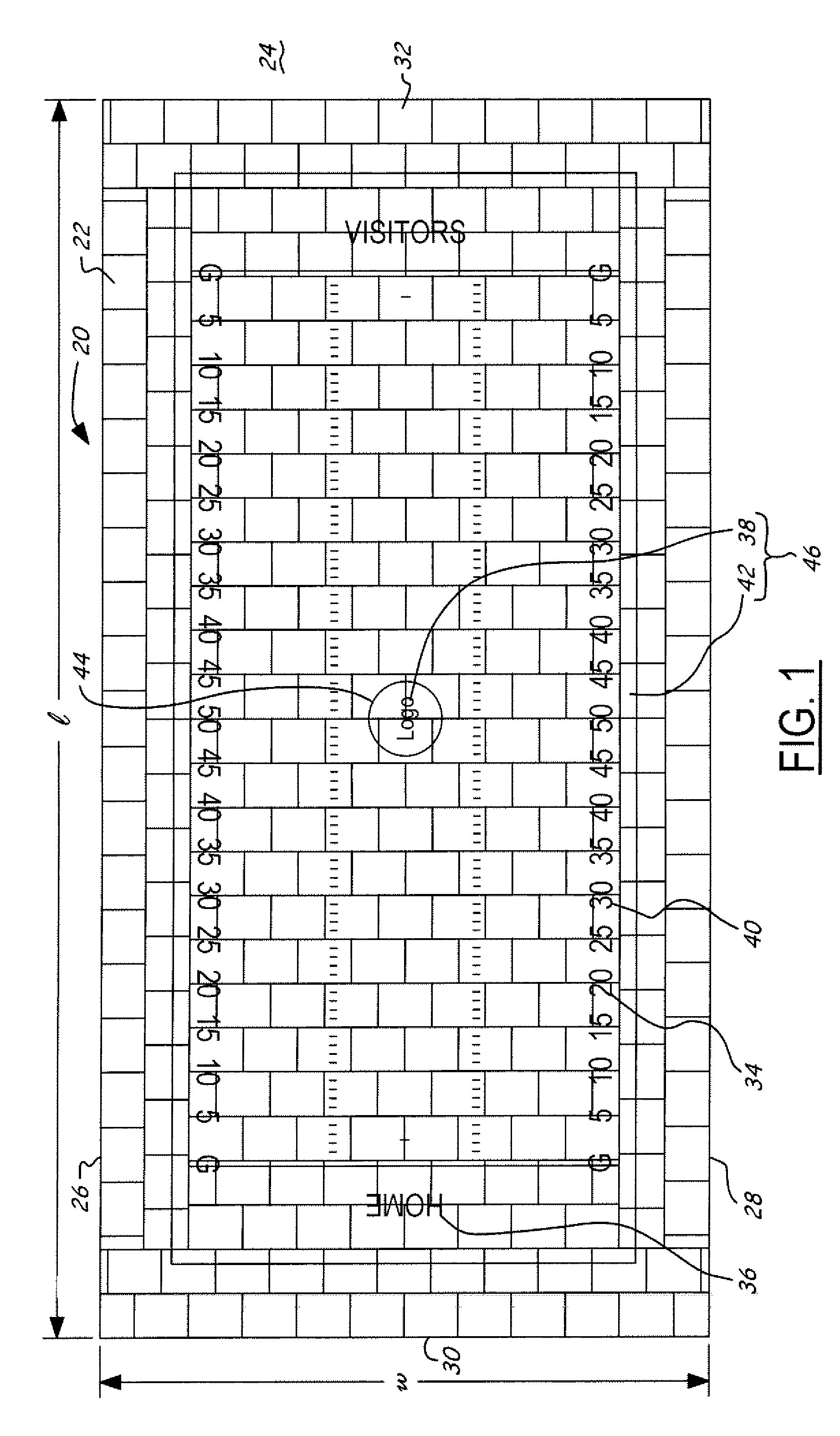 Method for assembling a modular sports field