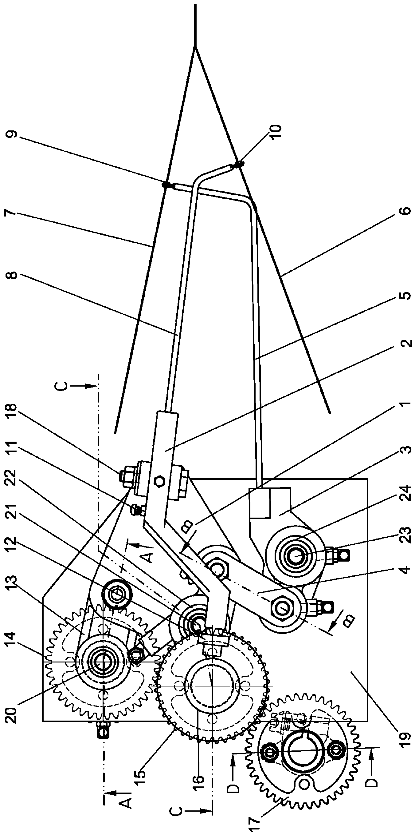 Edge weaving device of weaving machine