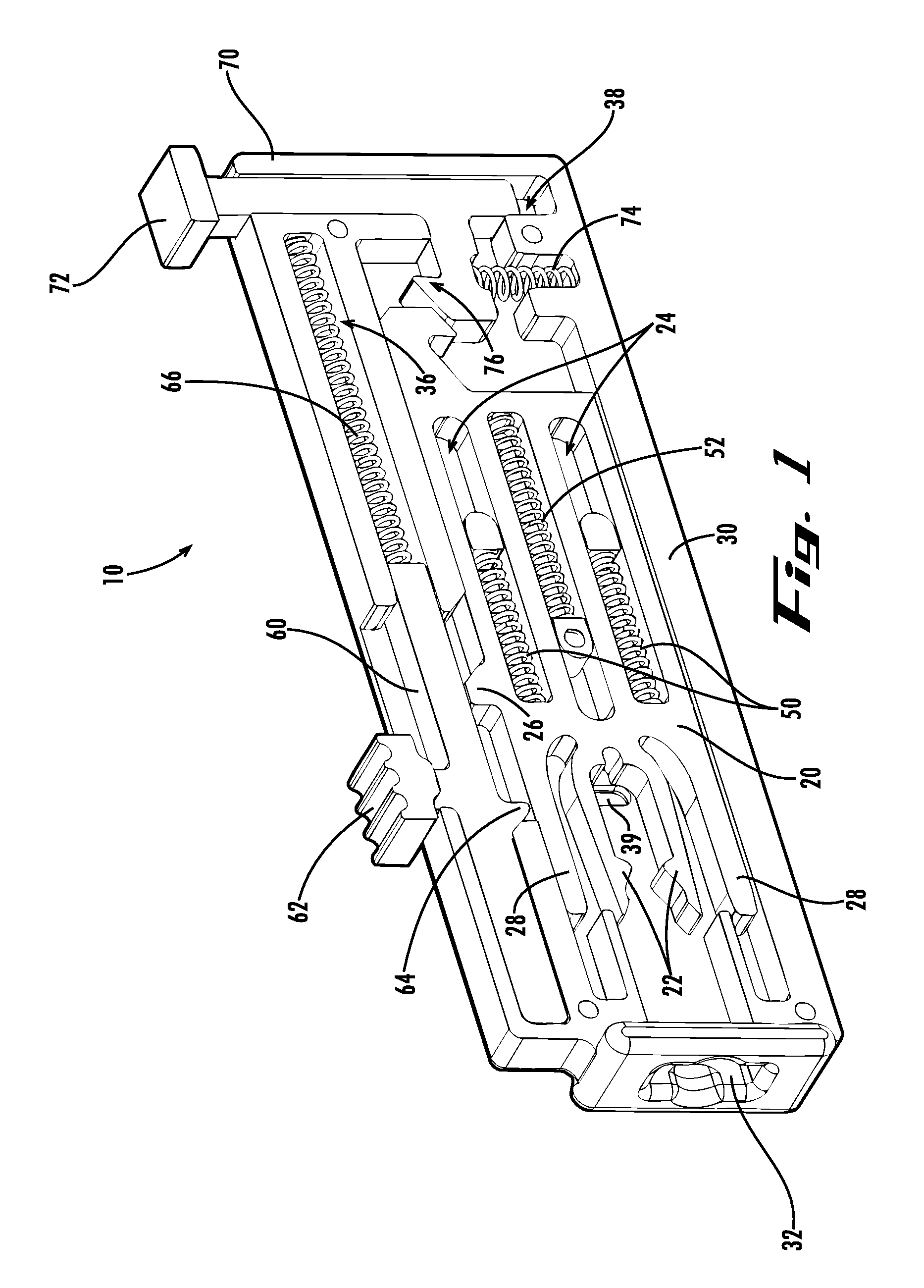 Narrow-profile lancing device