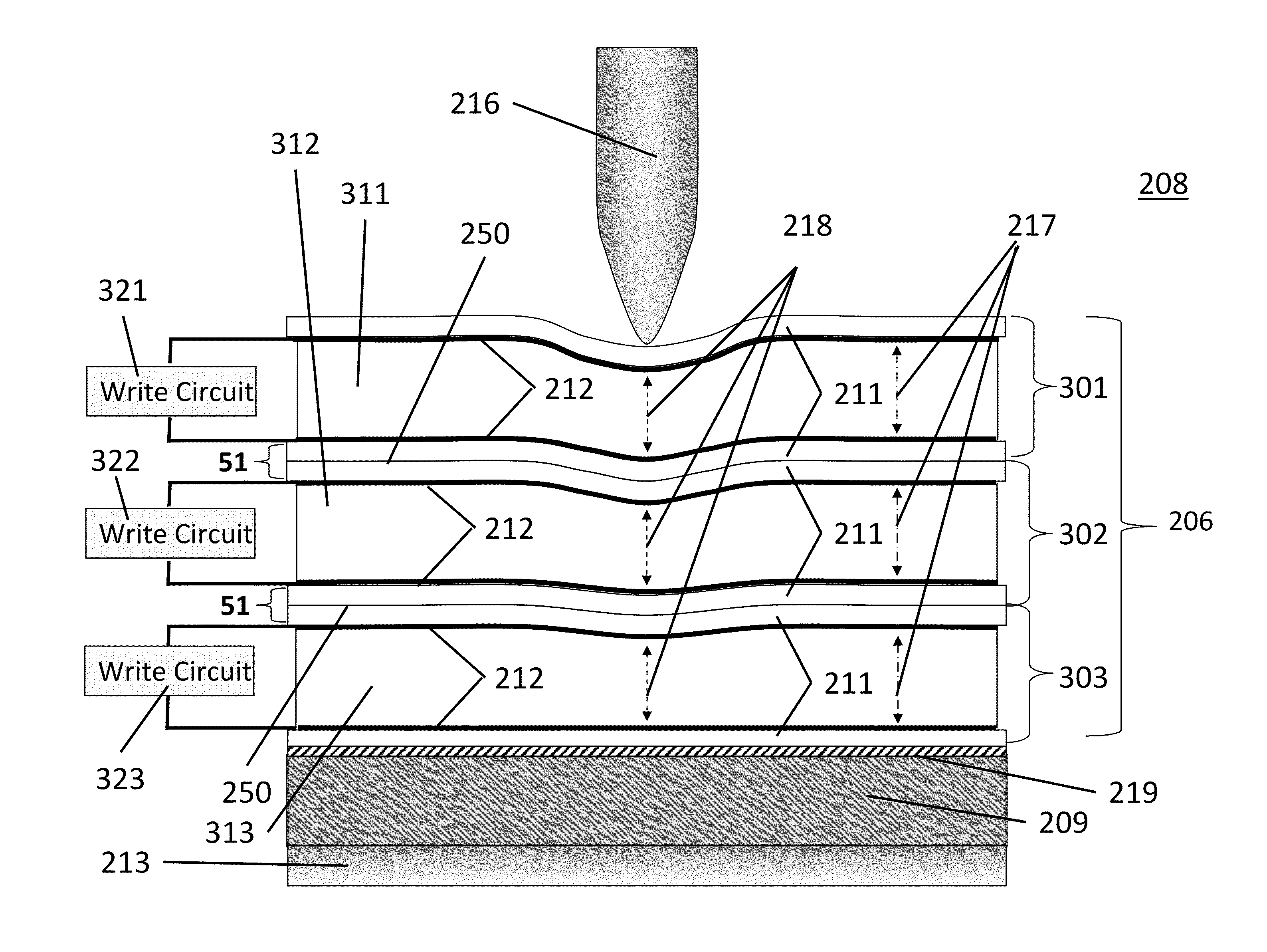 Display with overlayed electronic skin