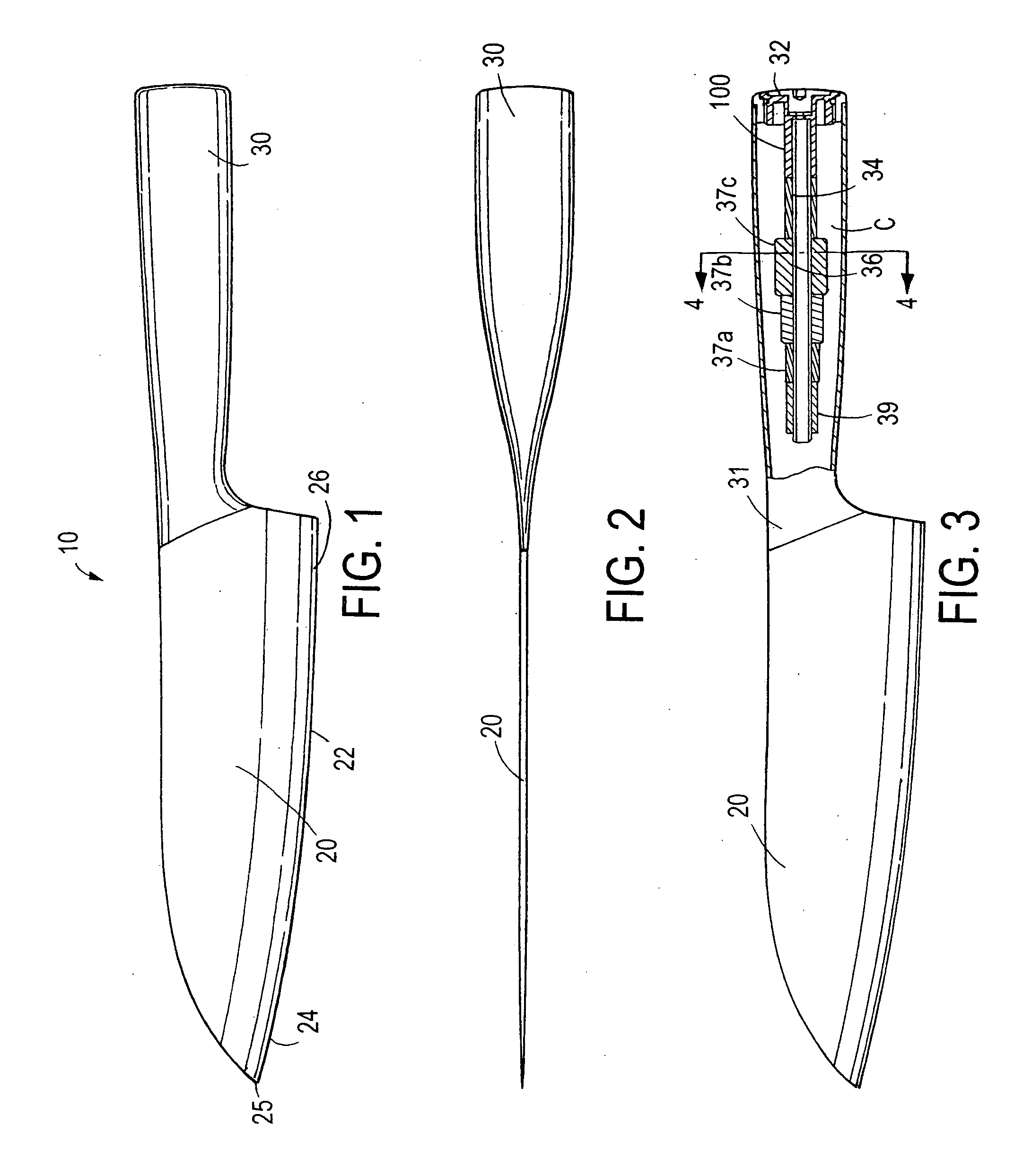 Kitchen implement with weight-adjustable handle