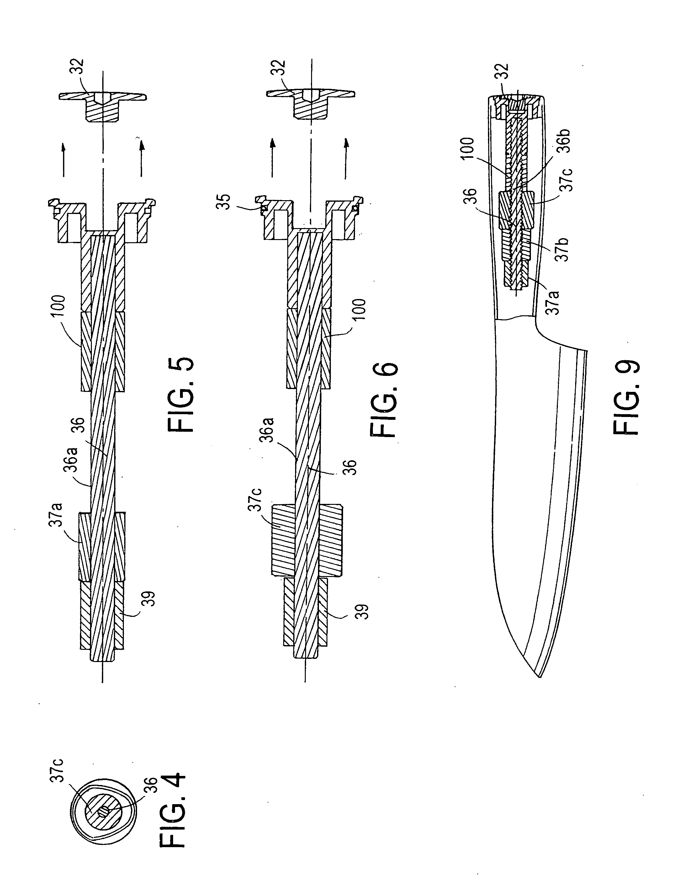 Kitchen implement with weight-adjustable handle