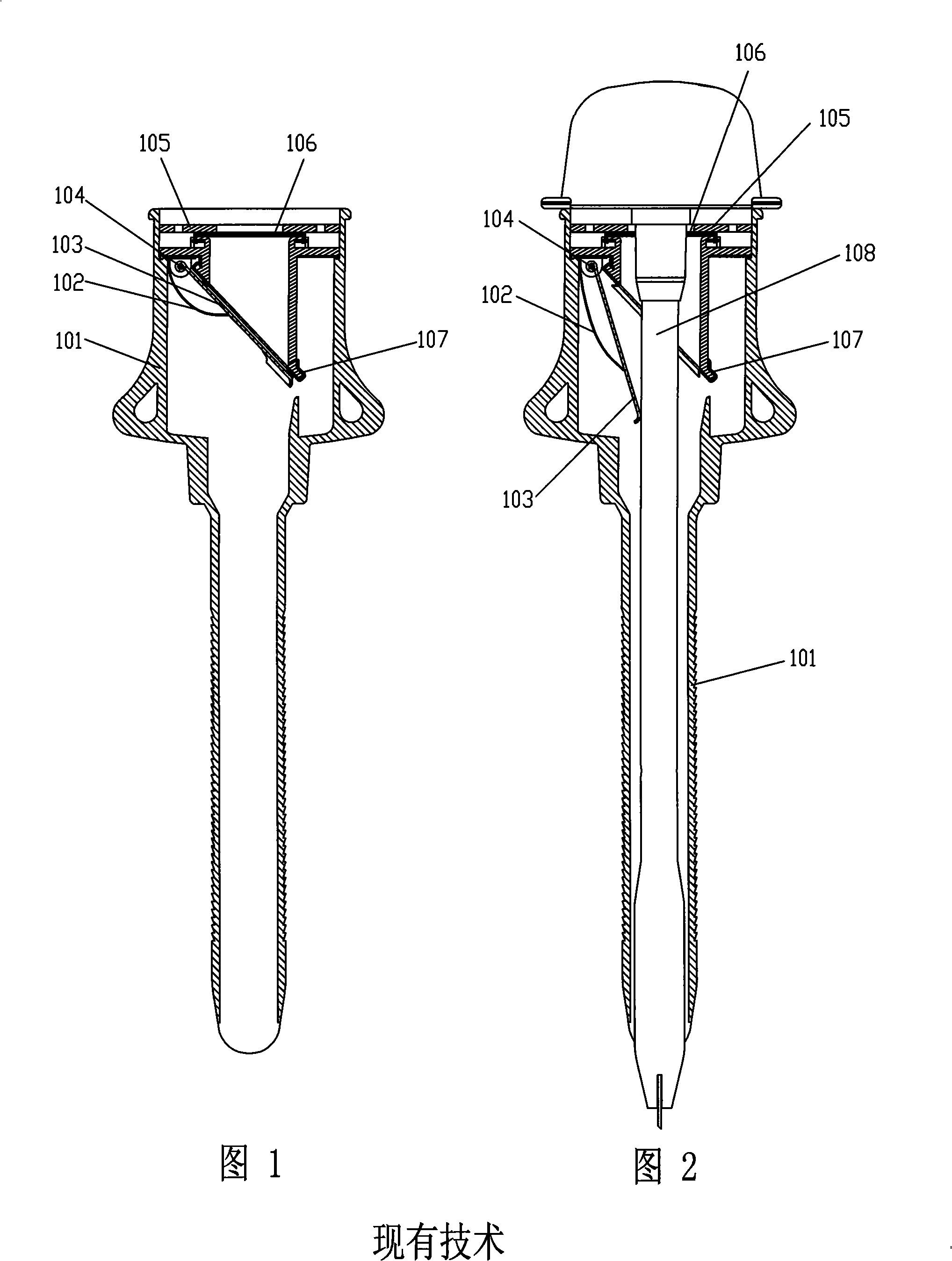 Puncture device general purpose type radial direction seal ring and puncture device