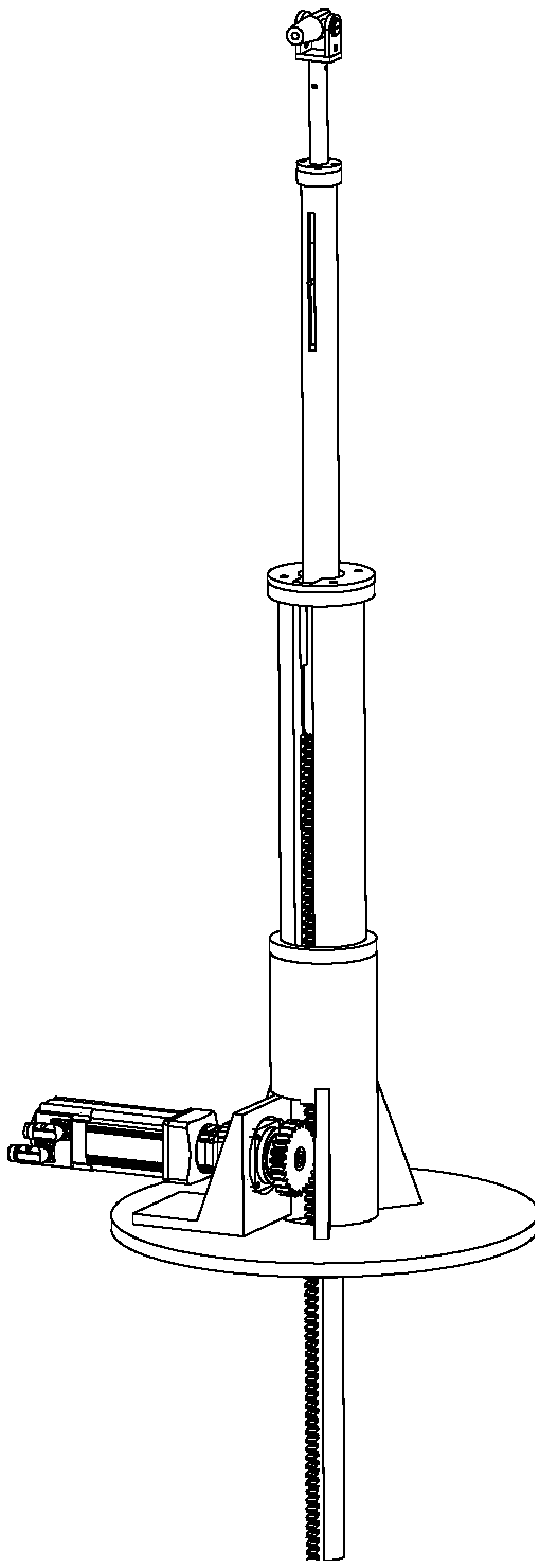 Self-compensation type free up-down pitching coupling mechanism