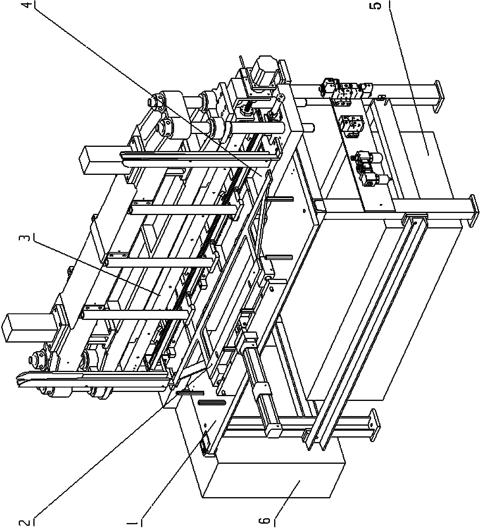 Four-column oil-pressure square pipe punching equipment