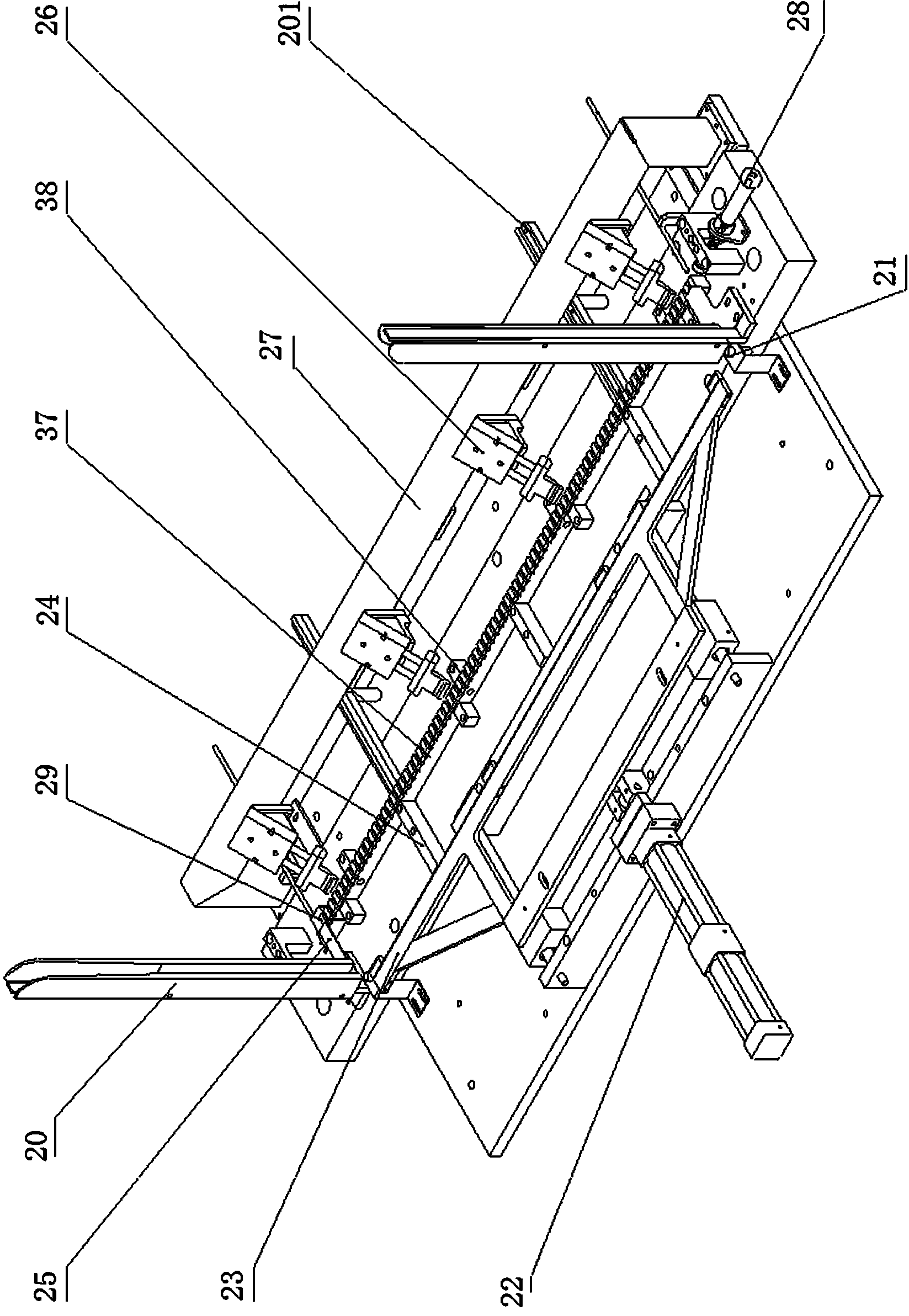 Four-column oil-pressure square pipe punching equipment