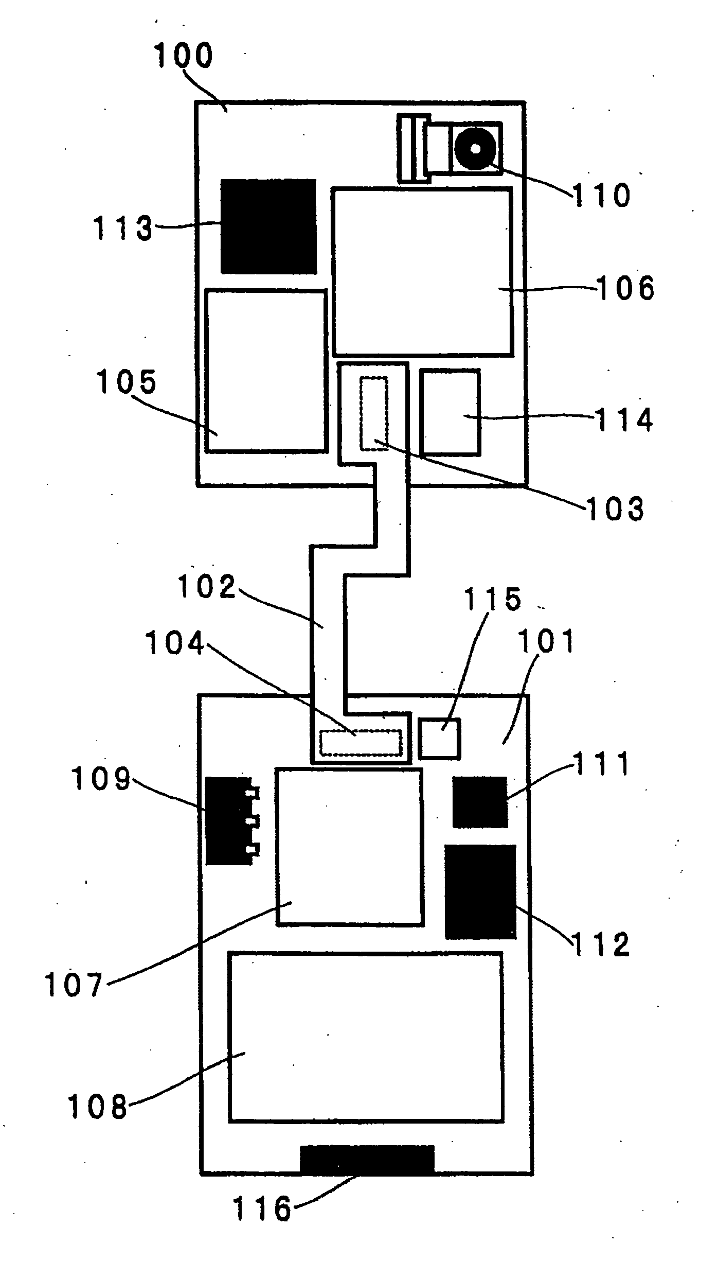 Flexible connection substrate and folding electronic apparatus