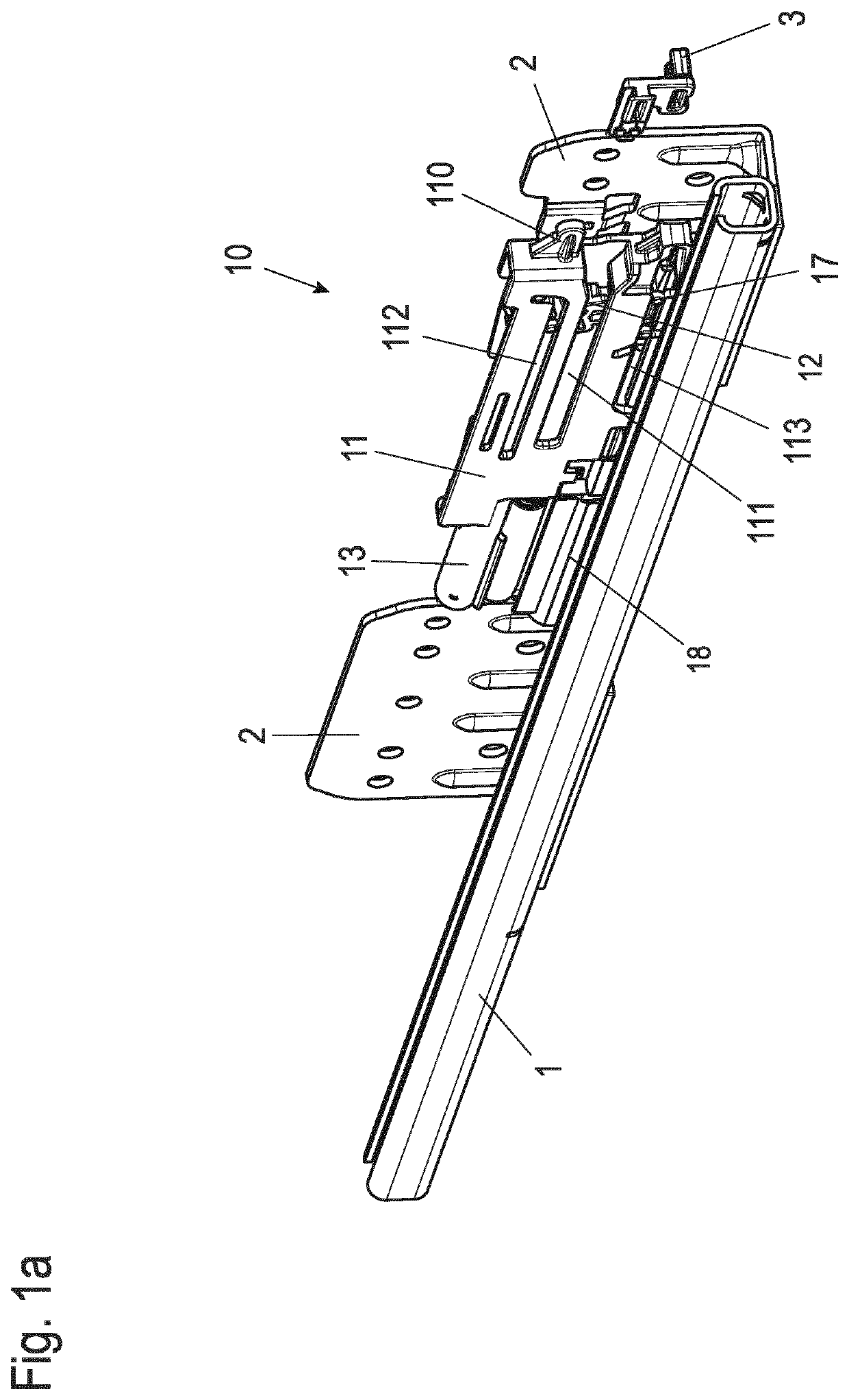 Self-retracting and damping device for a drawer element, and piece of furniture or domestic appliance having at least one drawer element