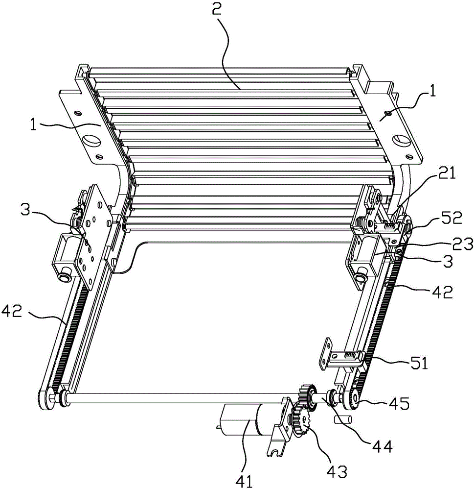 Gate mechanism with self-locking function