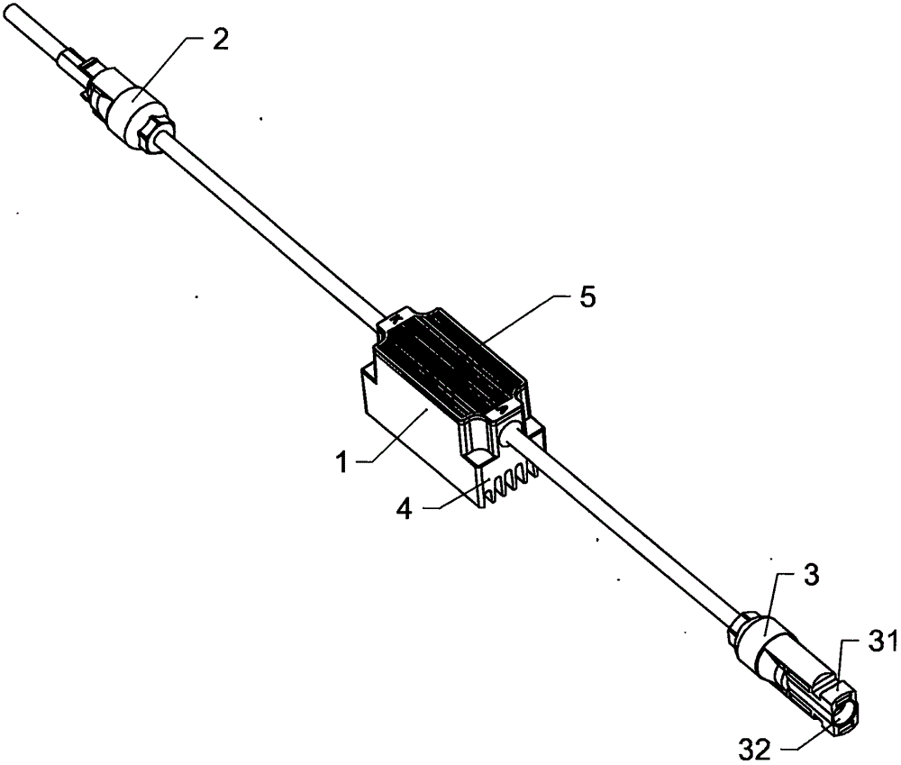 Photovoltaic anti-reversing diode of high heat radiation performance