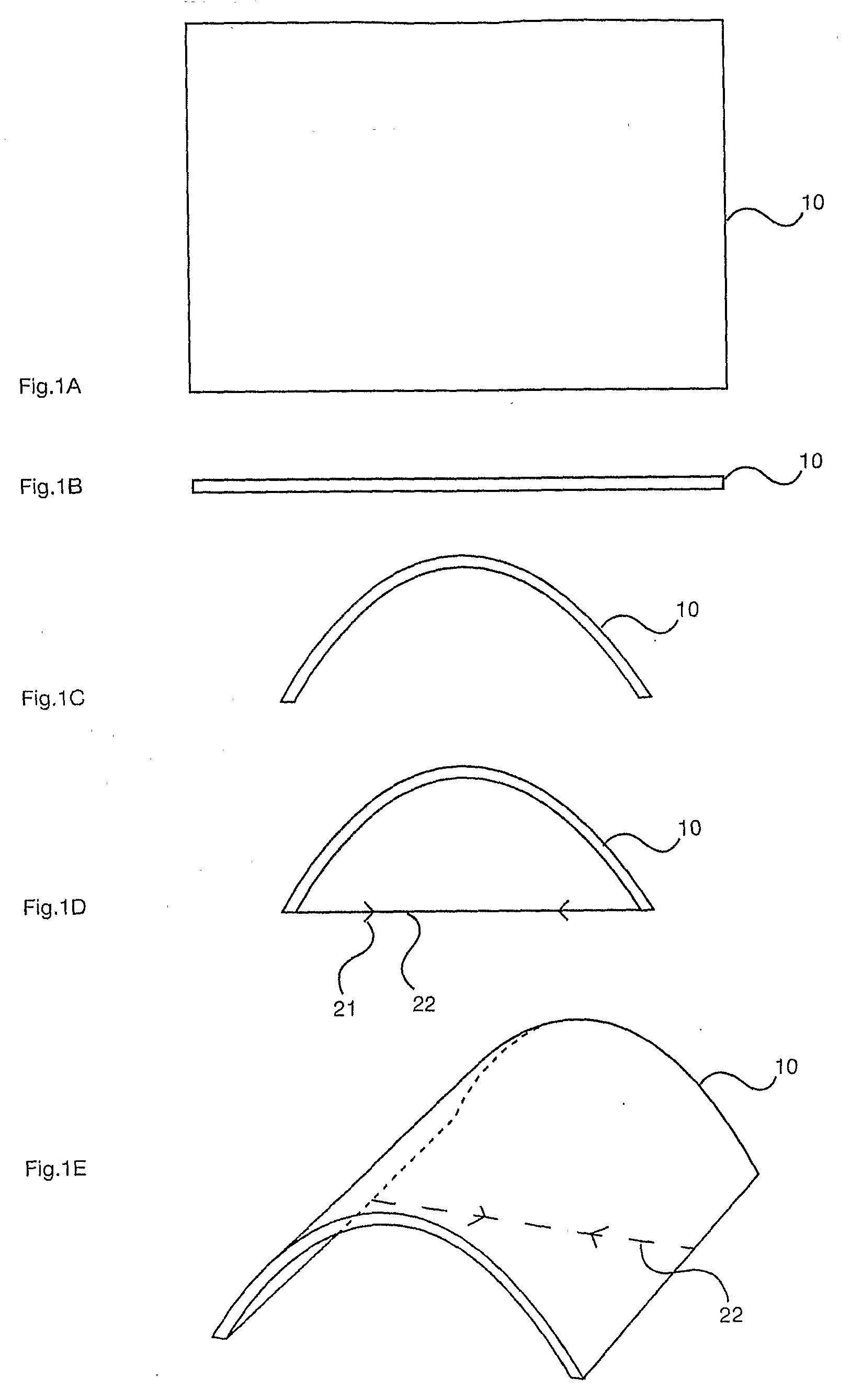 Structural Assembly With a Tied, Flexurally Deformed Panel