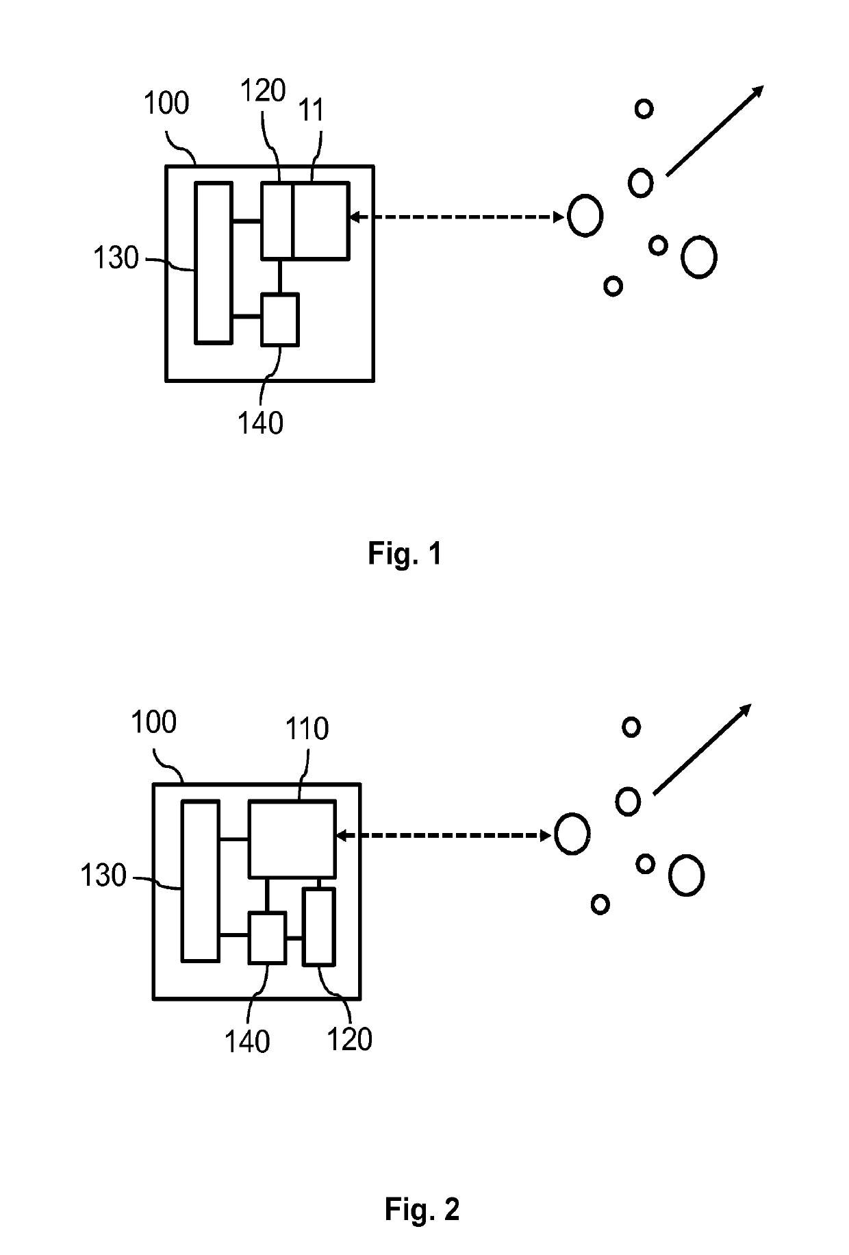 Laser sensor for particle detection