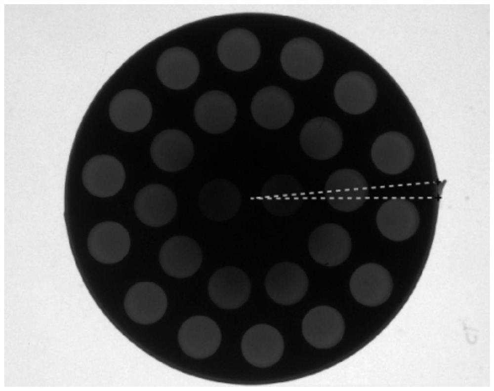 Method for detecting burrs of circular injection molded part