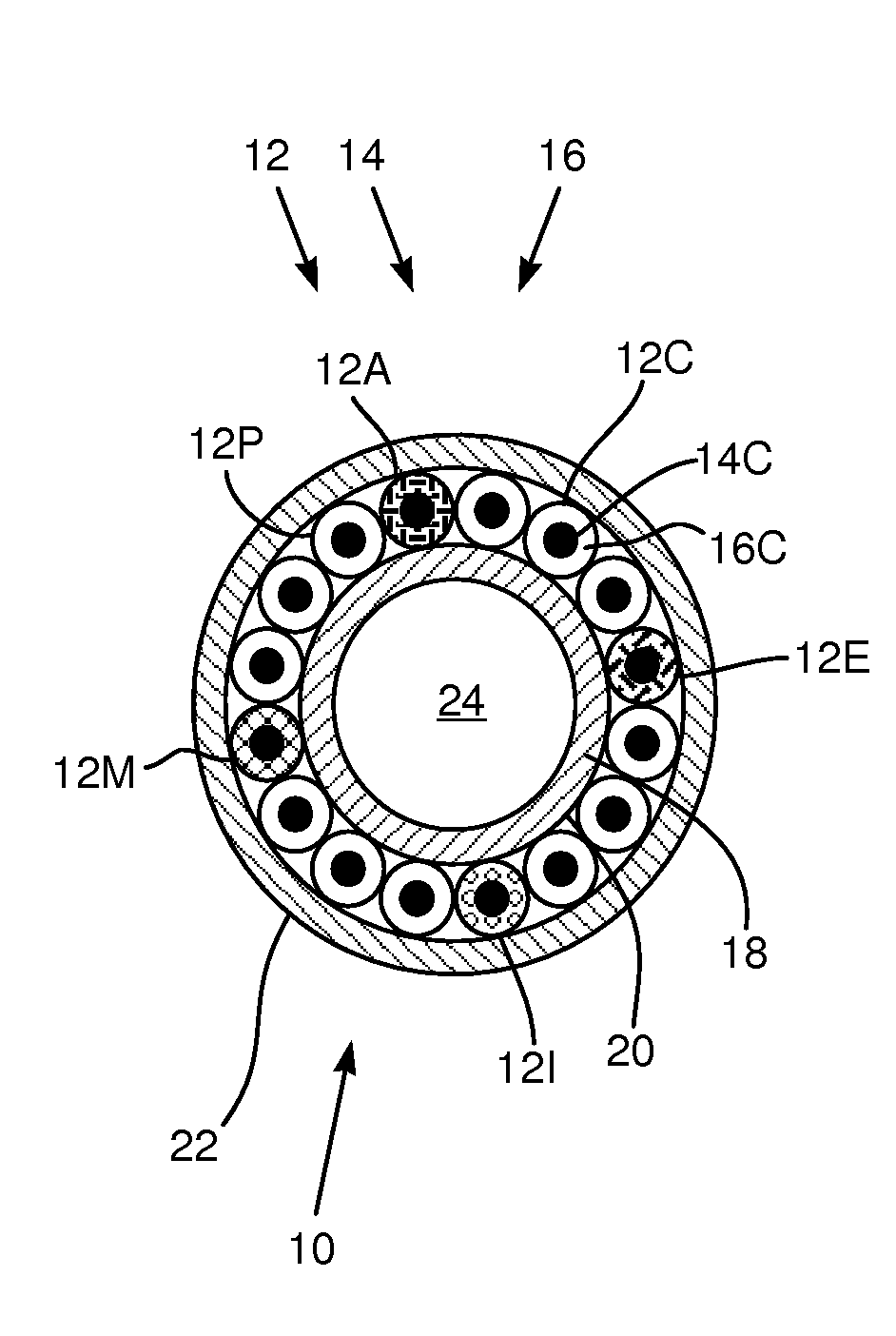 High density electrode structure