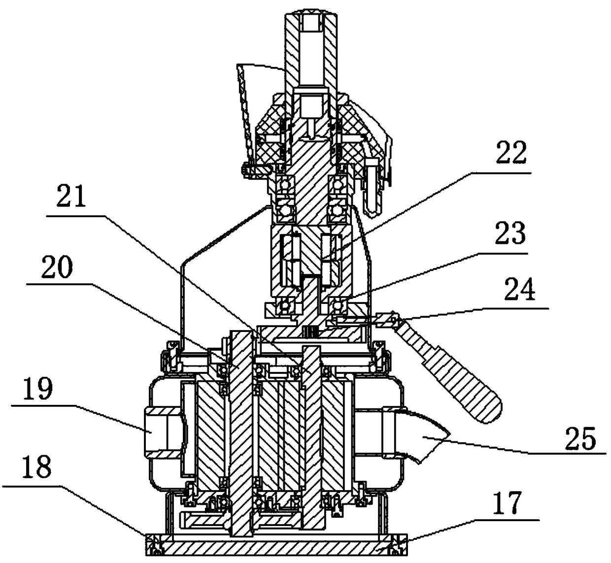 Novel large torque roof bolter