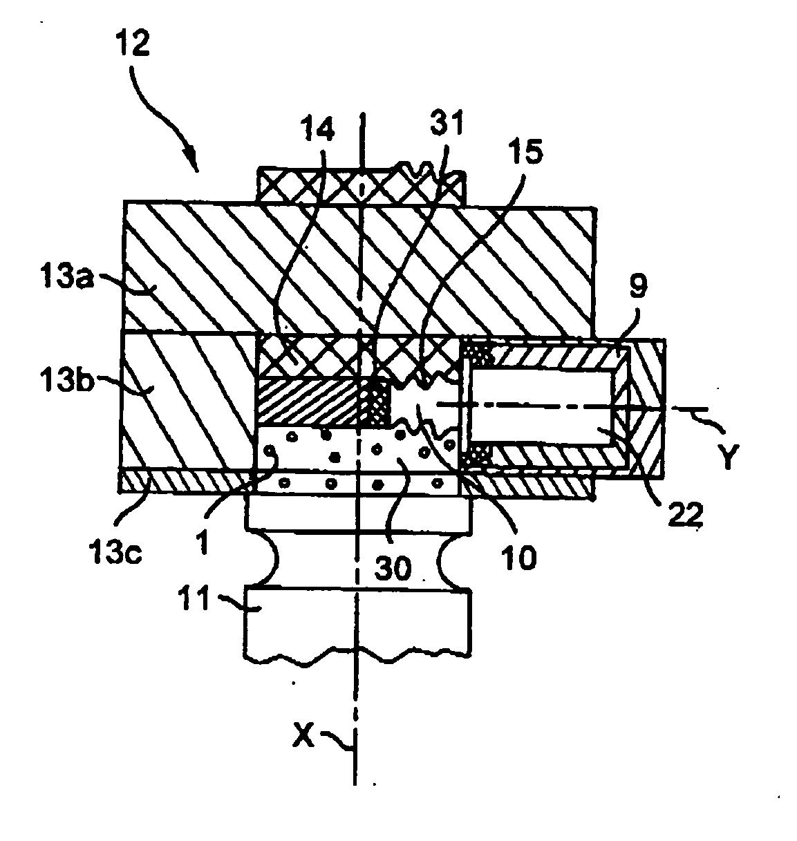 Shot, devices, and installations for ultrasonic peening, and parts treated thereby