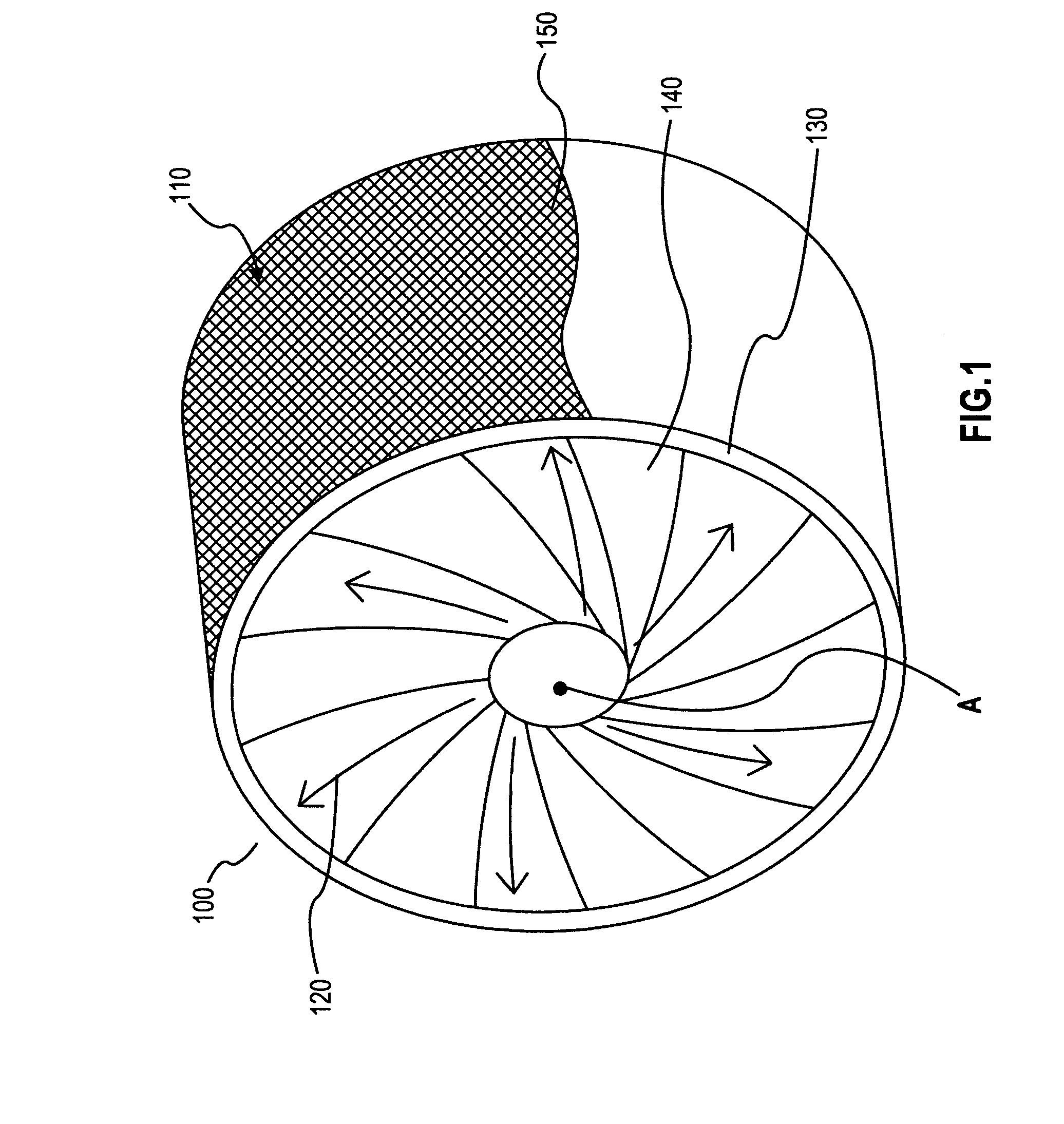 Secondary blade portion containment device