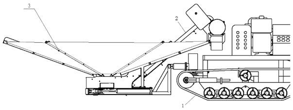 Forest fruit vibrating picking collection vehicle