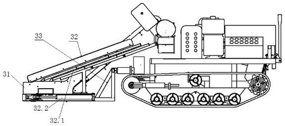 Forest fruit vibrating picking collection vehicle