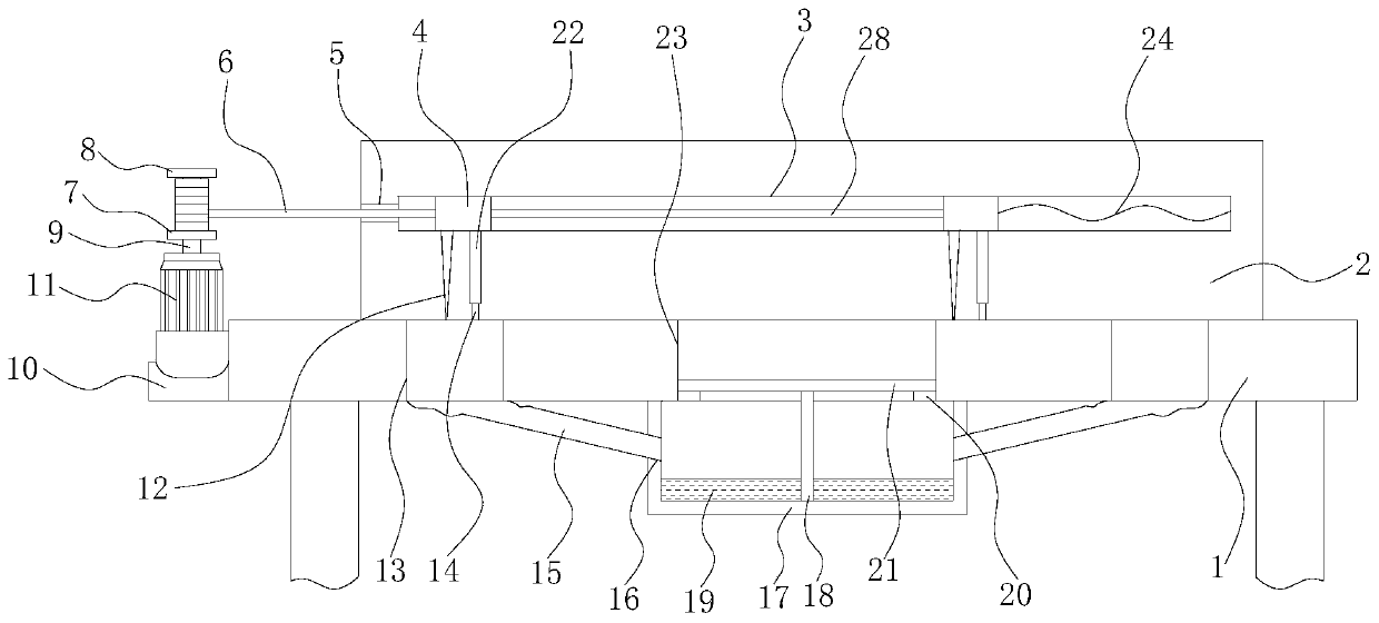 An automatic chip removal device for cutting equipment