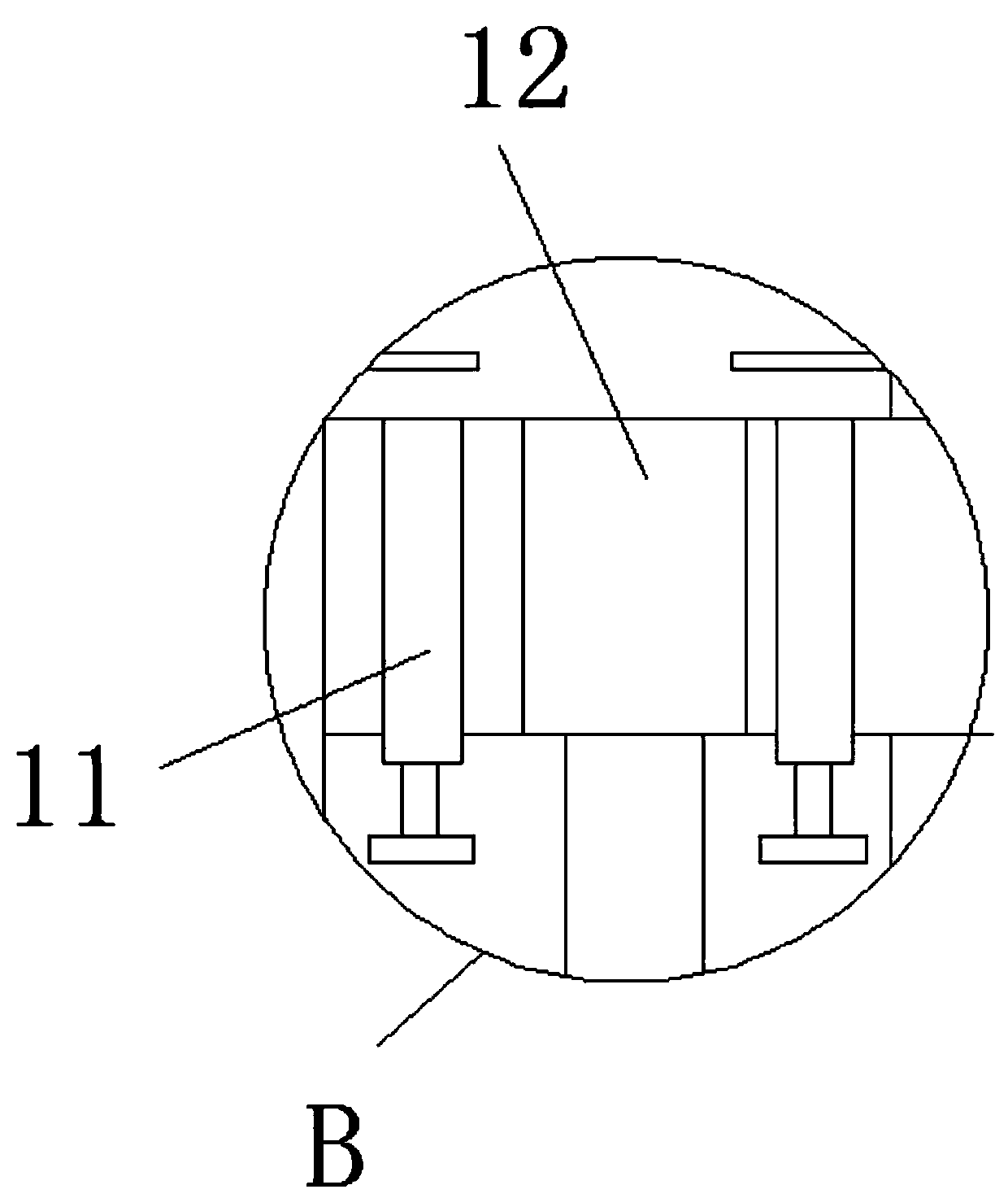 Filtering device for sewage treatment equipment