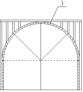 Oblique-crossing inclined shaft upper arc guide top brushing construction method for soft crushed rock layer