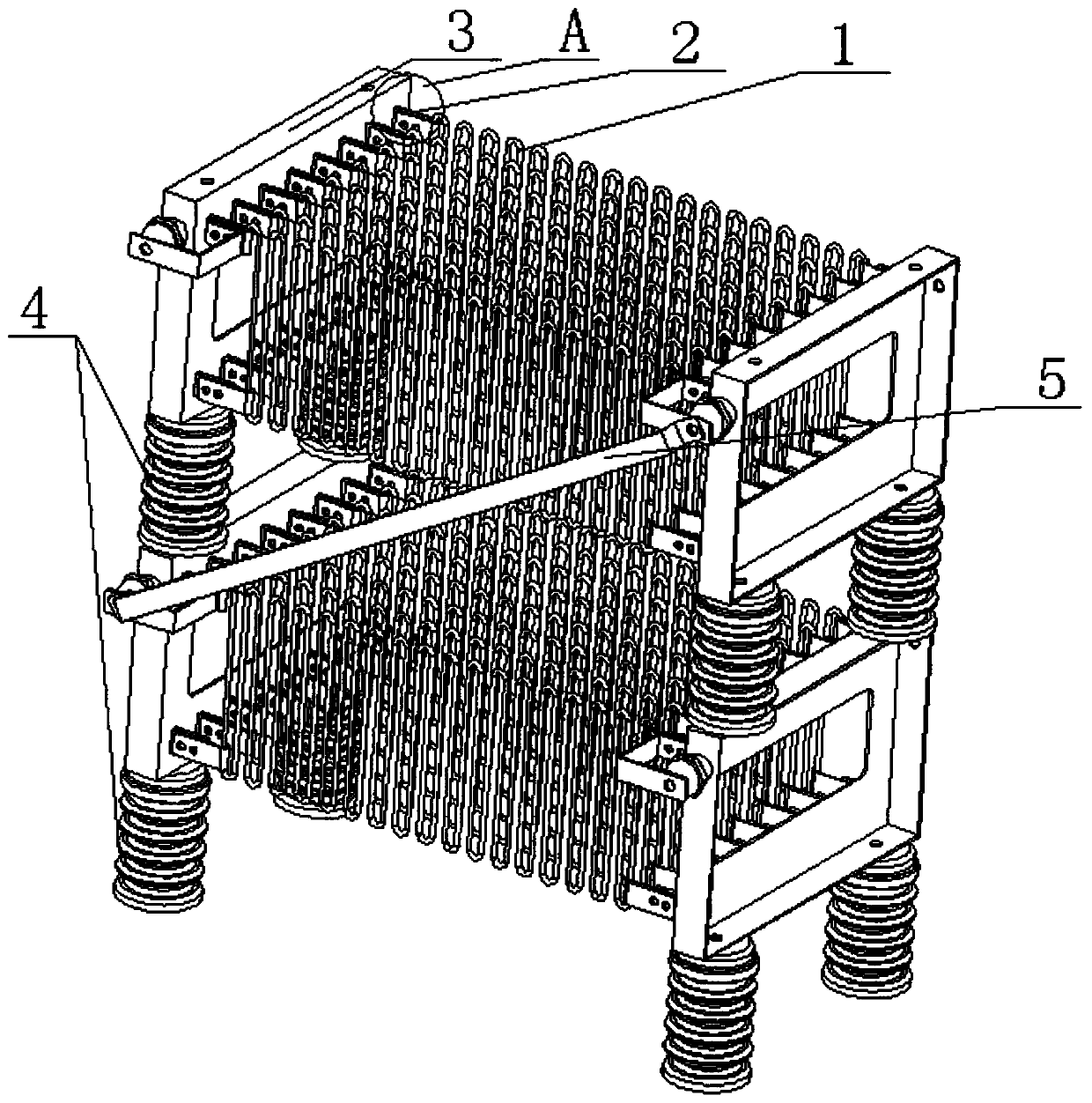 High-voltage non-inductive resistor and manufacturing method thereof