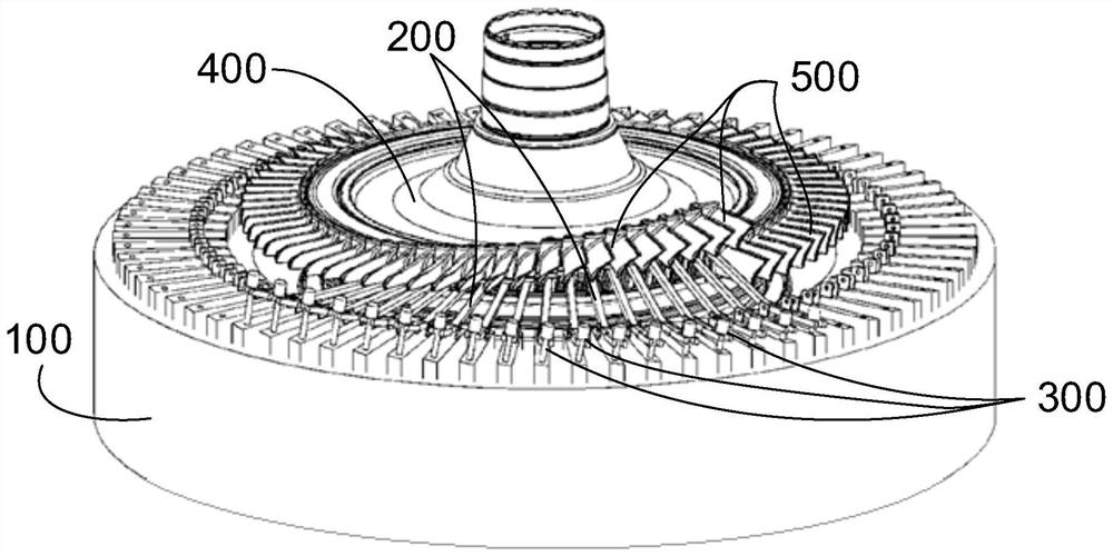 Turbine blade disassembly tool and method