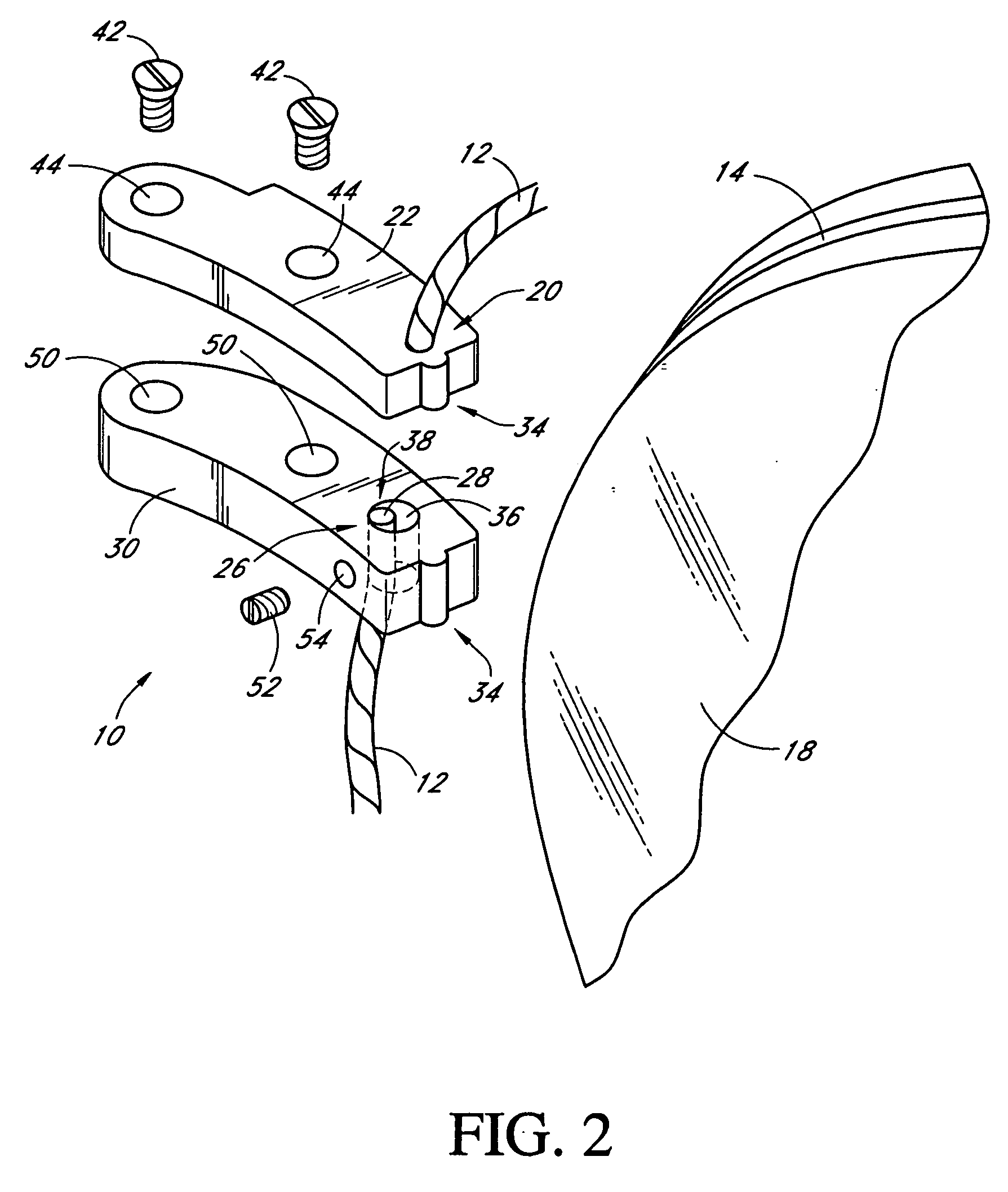 Adjustable tensioning system for rimless eyewear