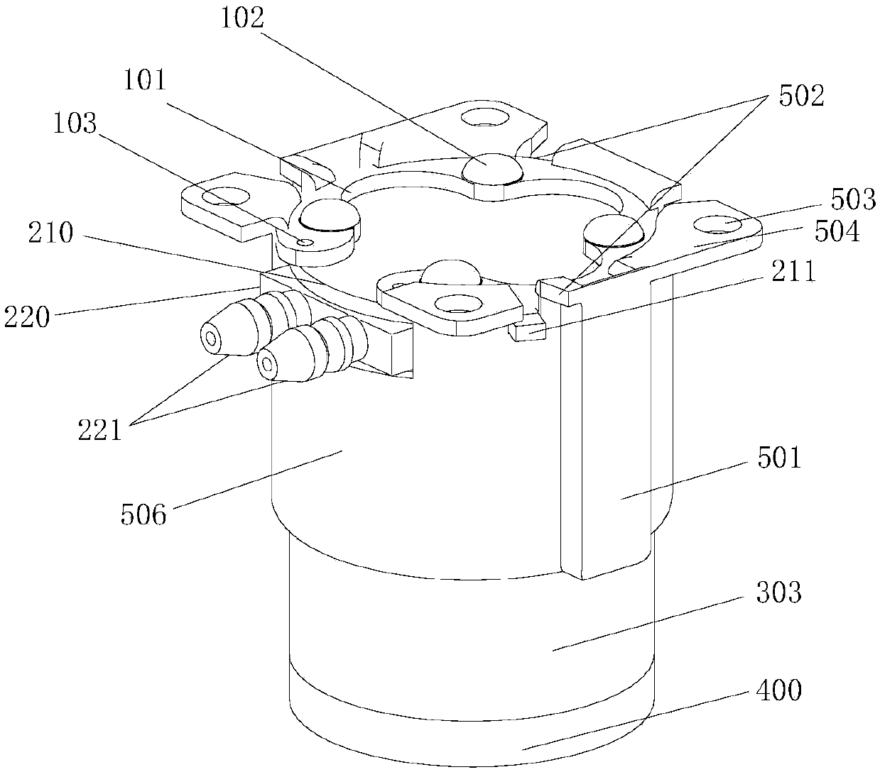 Washing machine footing with automatic leveling function and washing machine