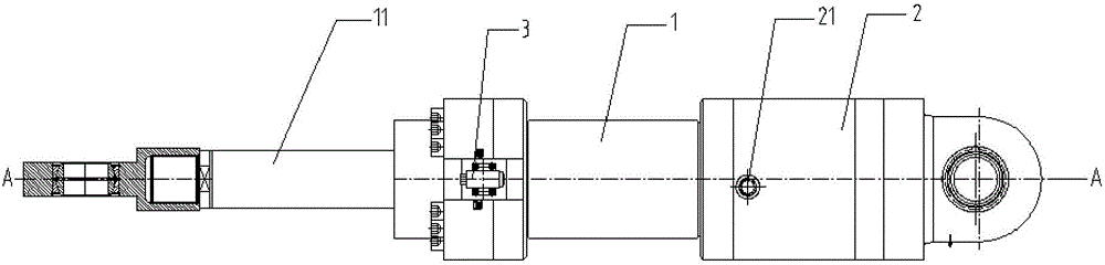 Mechanical-hydraulic double security locking hydraulic cylinder