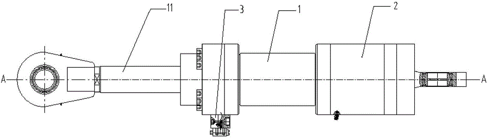 Mechanical-hydraulic double security locking hydraulic cylinder