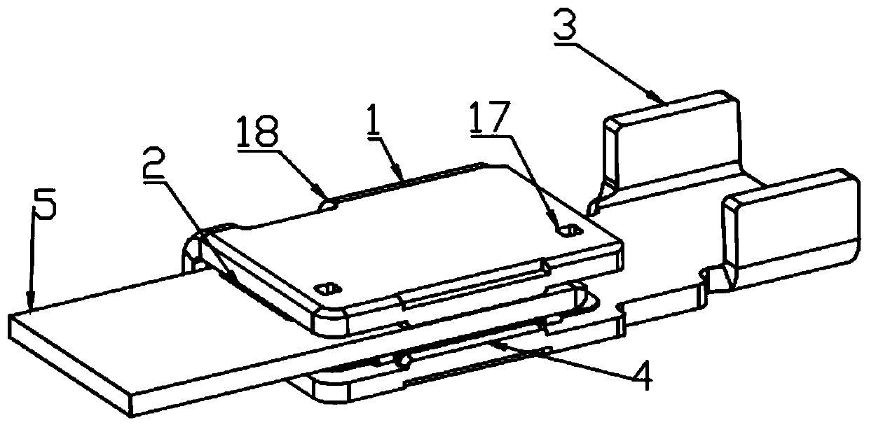 Combined high-current stamping terminal and reed structure