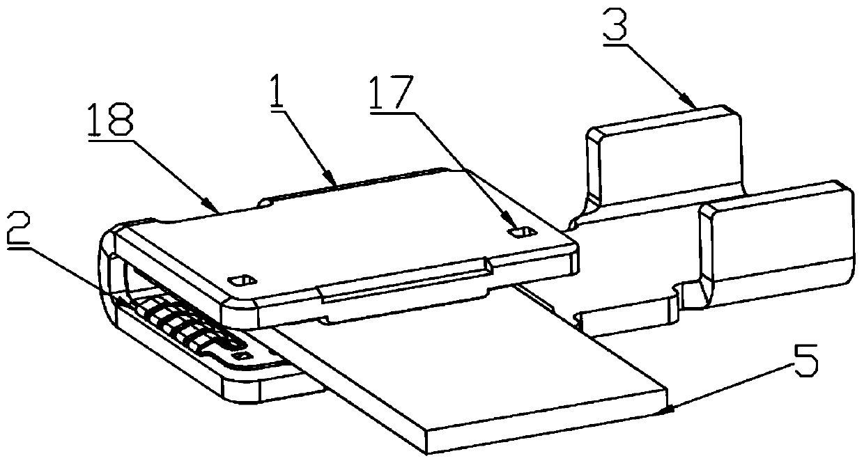 Combined high-current stamping terminal and reed structure