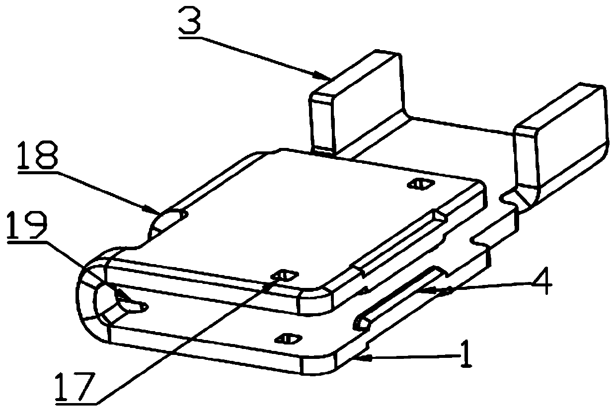 Combined high-current stamping terminal and reed structure