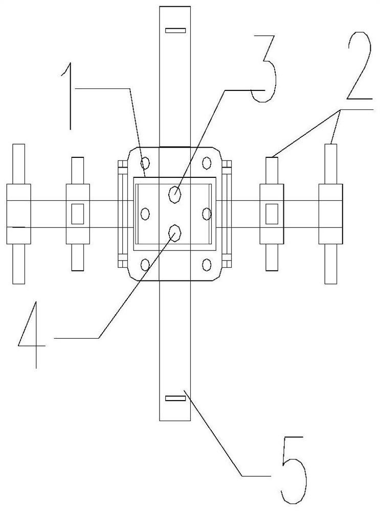 Construction device and construction method of all-round rotary cutting mixed (arm) pile