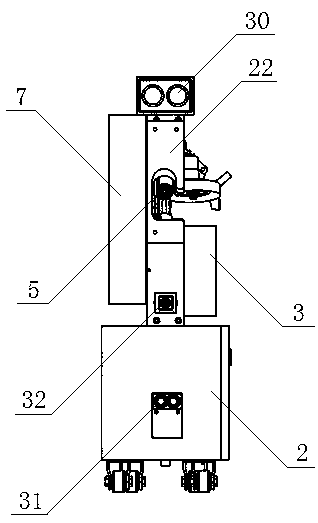 Power transmission line multi-angle intelligent spraying robot